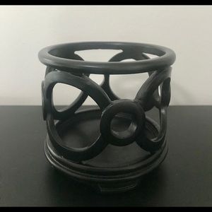 Wood candle holder by partylite